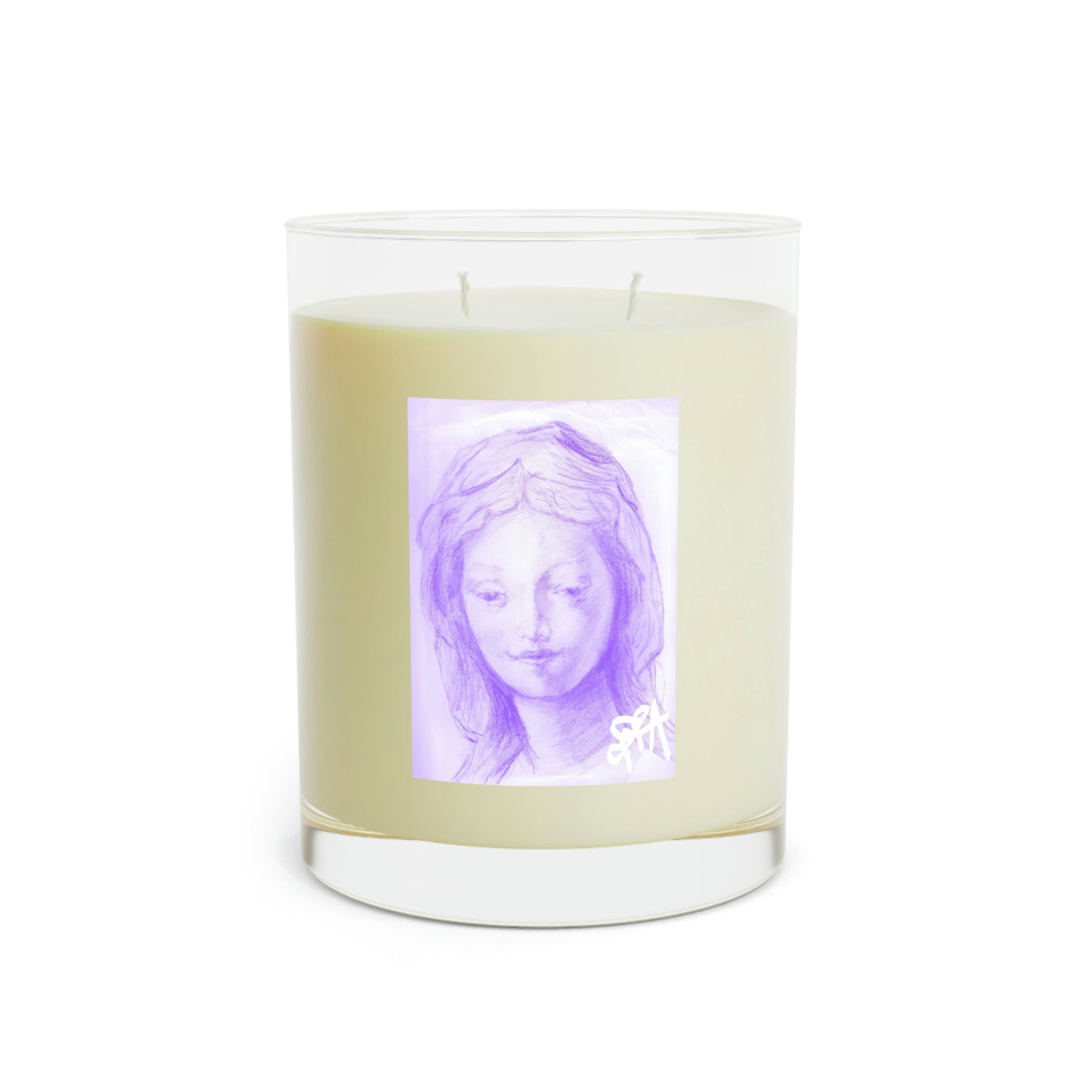 PRAYER MIRACLE CANDLE OF WOMAN OF INFINITE WISDOM AND LOVE (Scented Candle - Full Glass, 11oz)