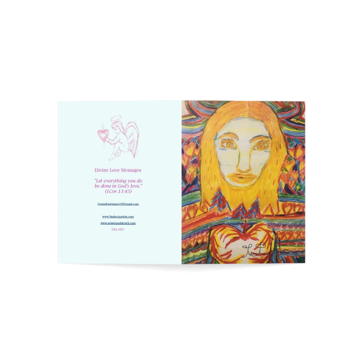 ARCHANGEL MICHAEL CARD (Greeting Cards (1, 10, 30, and 50pcs))