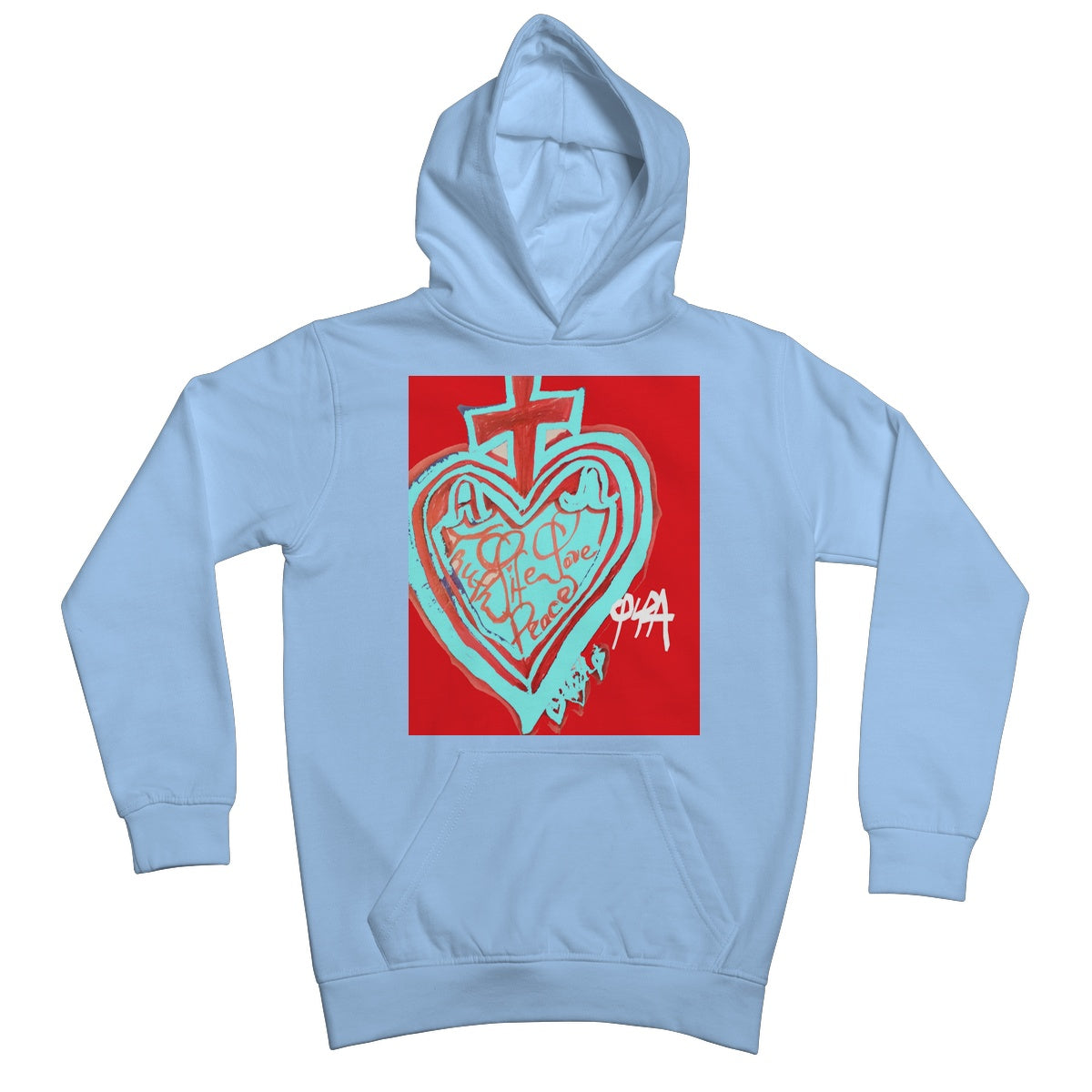 SACRED HEART OF HAPPINESS KIDS HOODIE