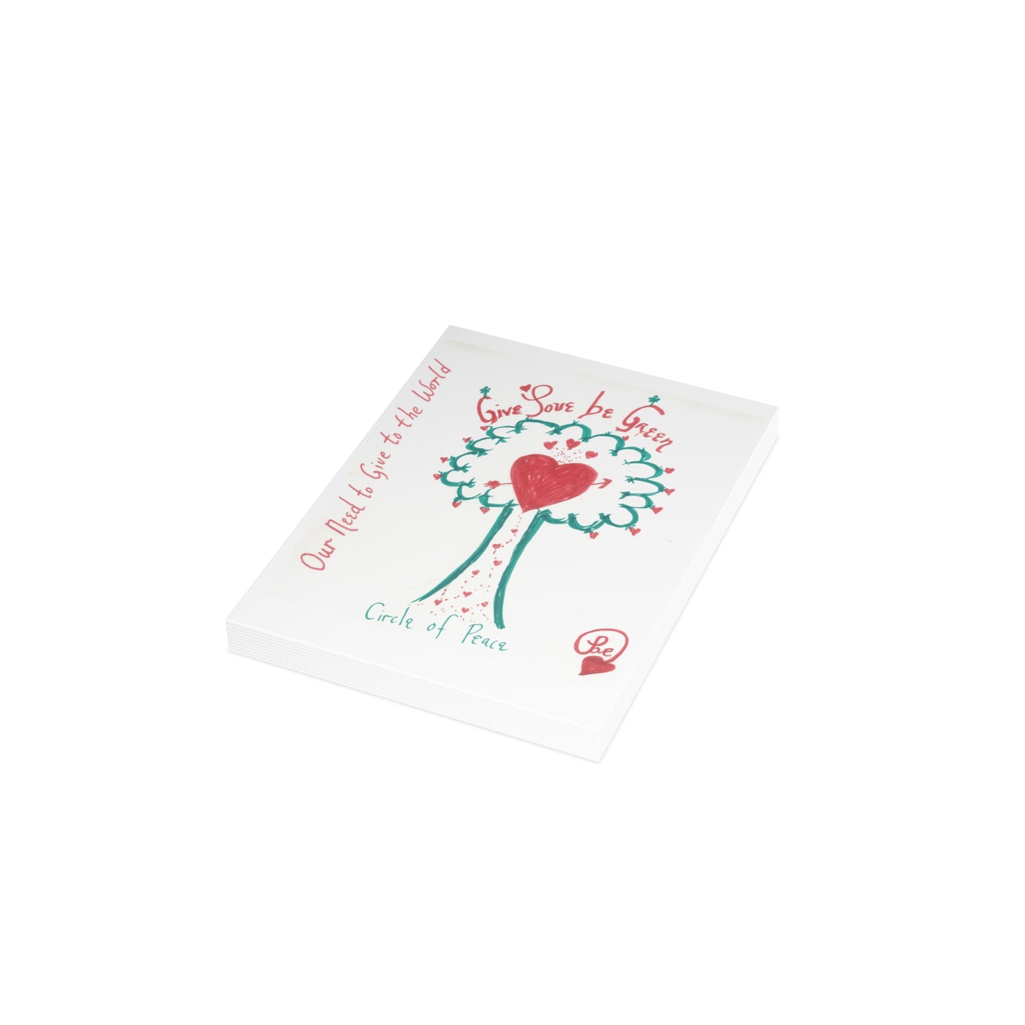 OUR NEED TO GIVE TO THE WORLD CARDS (Greeting Cards (1, 10, 30, and 50pcs))