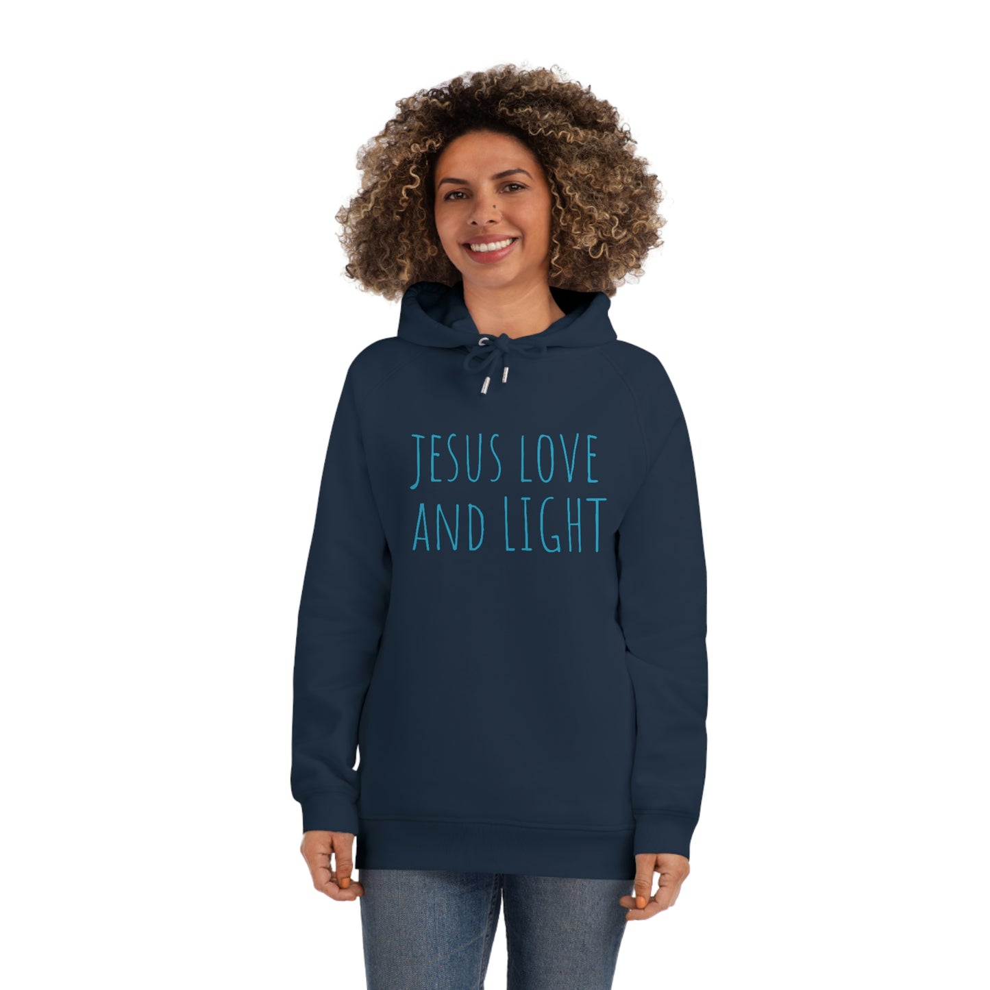 JESUS LOVE LIGHT UNISEX SIDER HOODIE