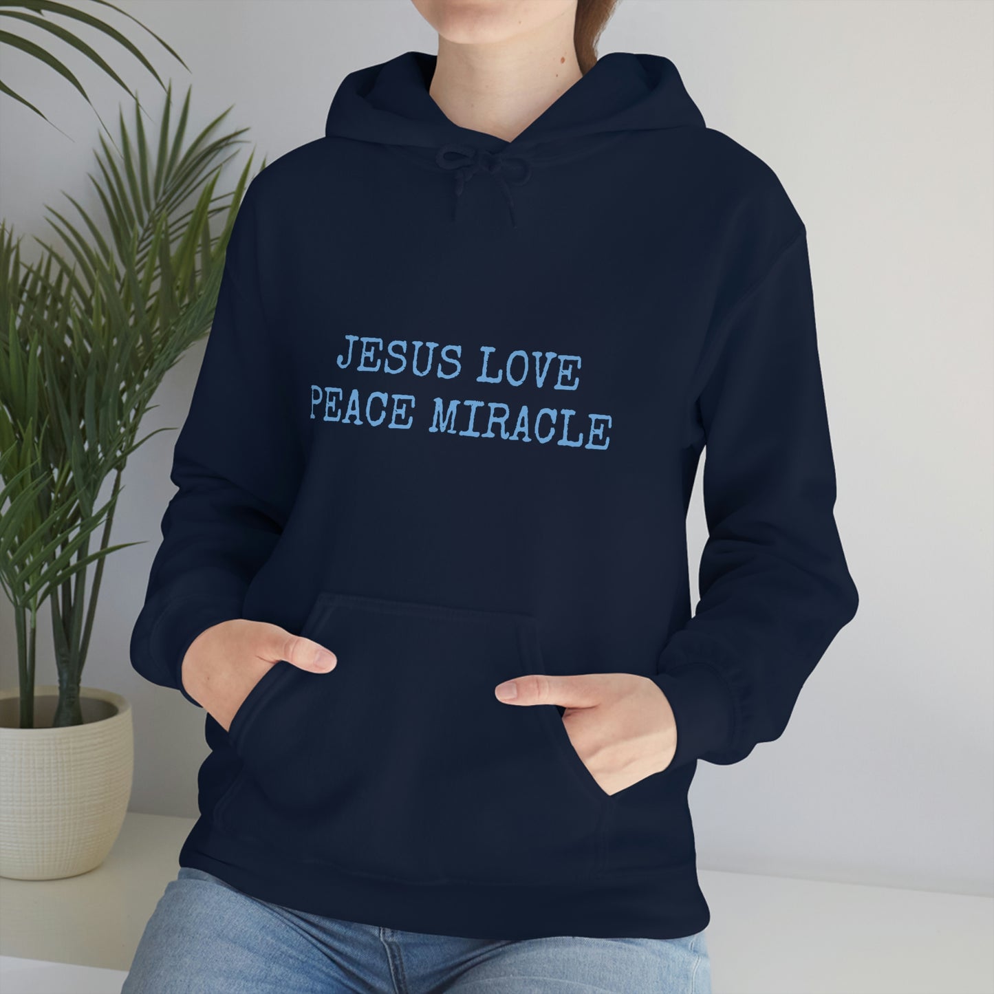 JESUS LOVE PEACE MIRACLE ™ HOODED SWEATSHIRT