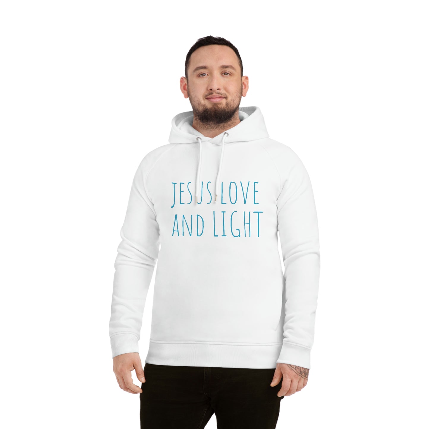 JESUS LOVE LIGHT UNISEX SIDER HOODIE