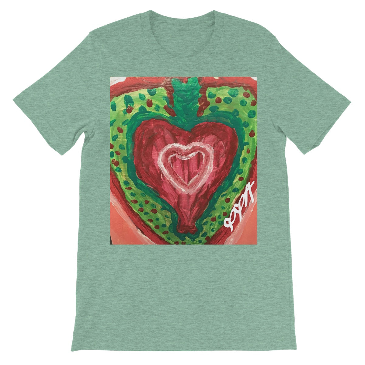 SACRED HEART OF THE SEED OF LIFE UNISEX SHORT SLEEVE T-SHIRT