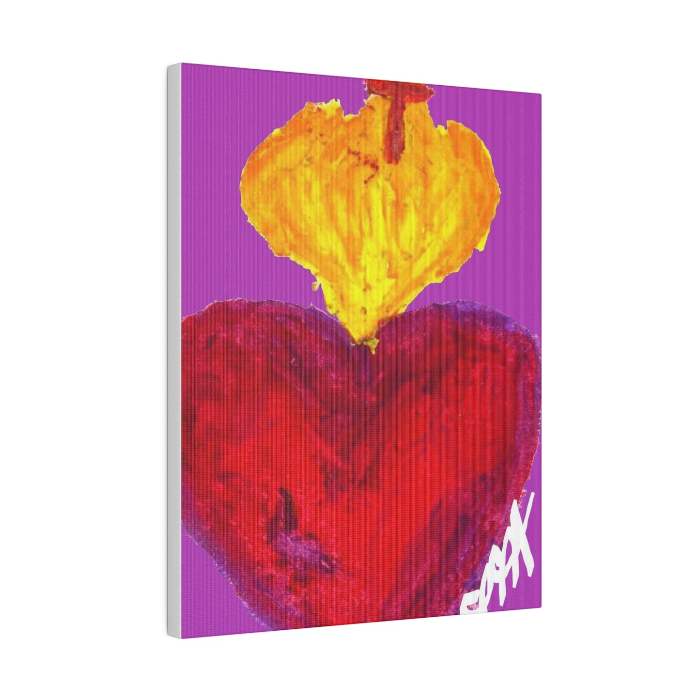 SACRED HEART OF SPIRITUAL LOVE ON EARTH OF GOD FROM HEAVEN (Matte Canvas, Stretched, 0.75")