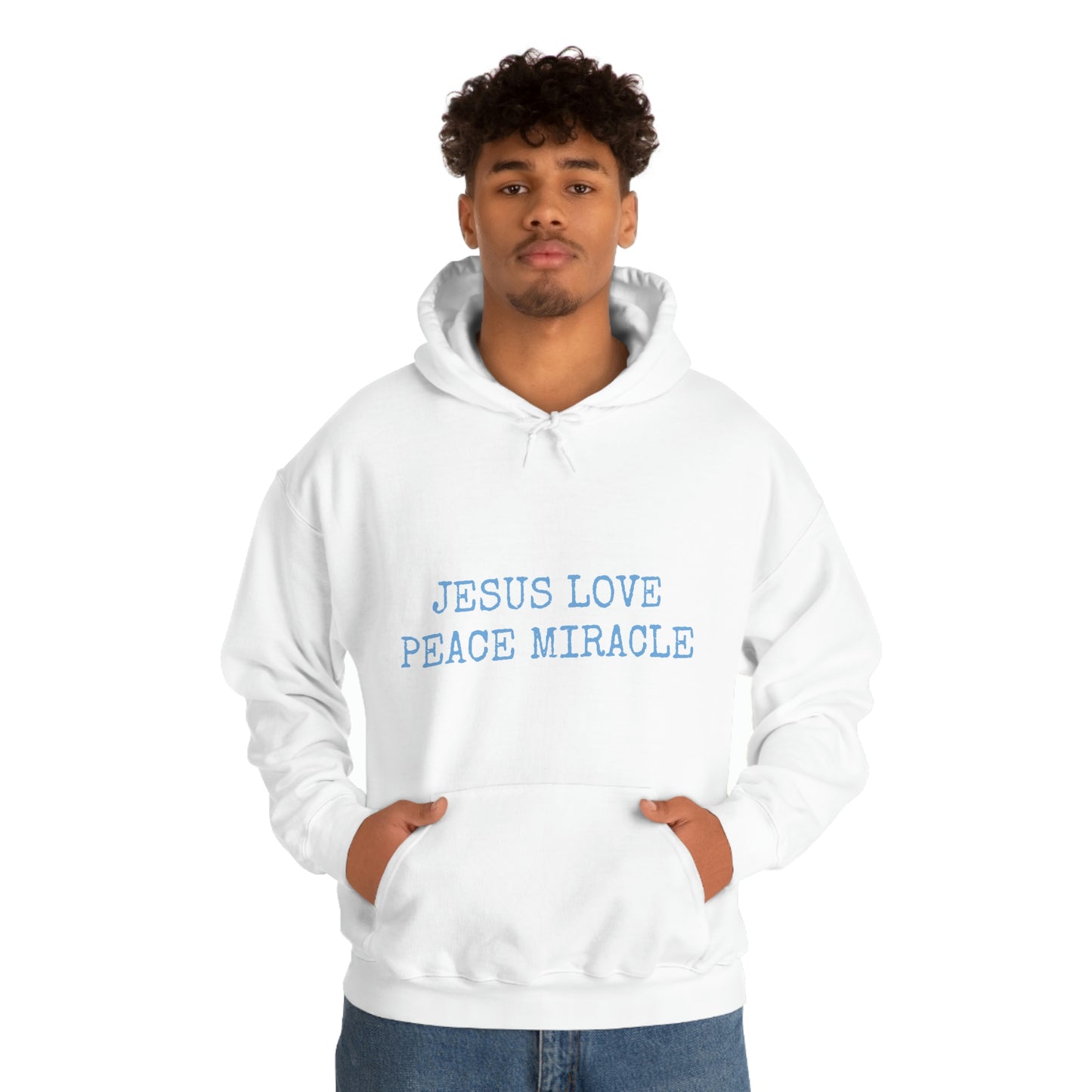 JESUS LOVE PEACE MIRACLE ™ HOODED SWEATSHIRT