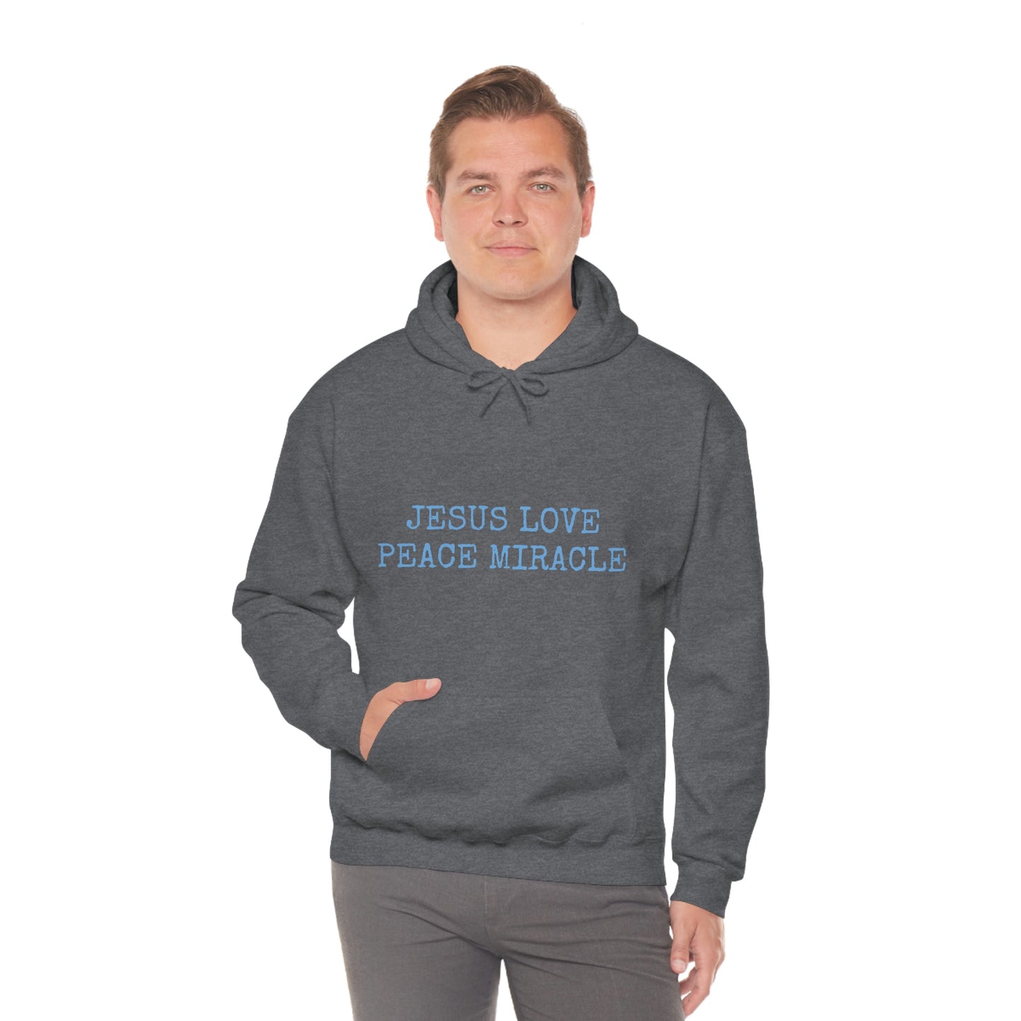 JESUS LOVE PEACE MIRACLE ™ HOODED SWEATSHIRT