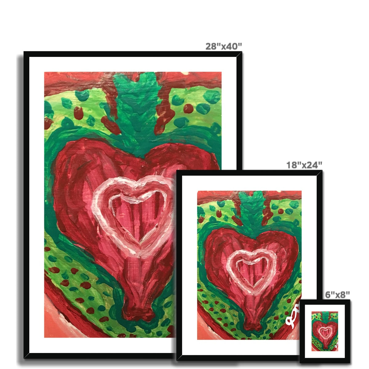 SACRED HEART OF THE SEED OF LIFE PRINT (Framed & Mounted Print)