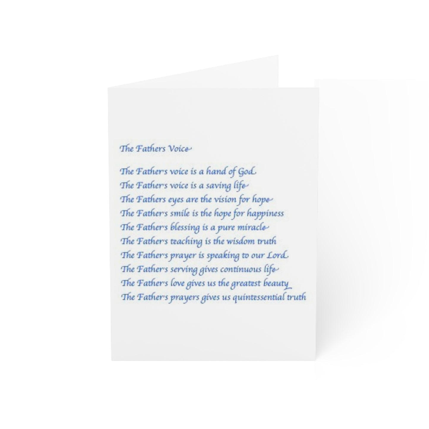 The Father's Voice Card (Greeting Cards (1, 10, 30, and 50pcs))