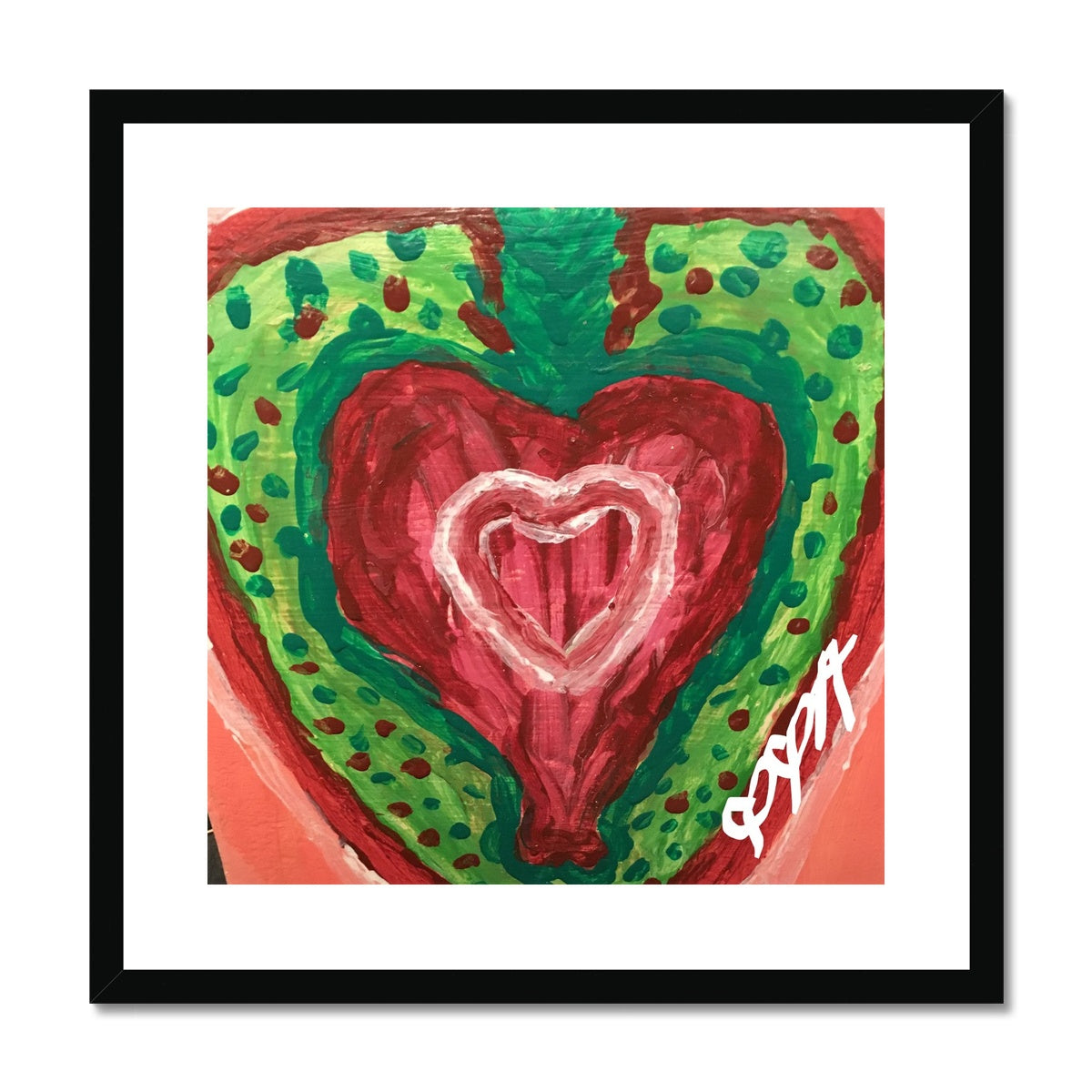 SACRED HEART OF THE SEED OF LIFE PRINT (Framed & Mounted Print)