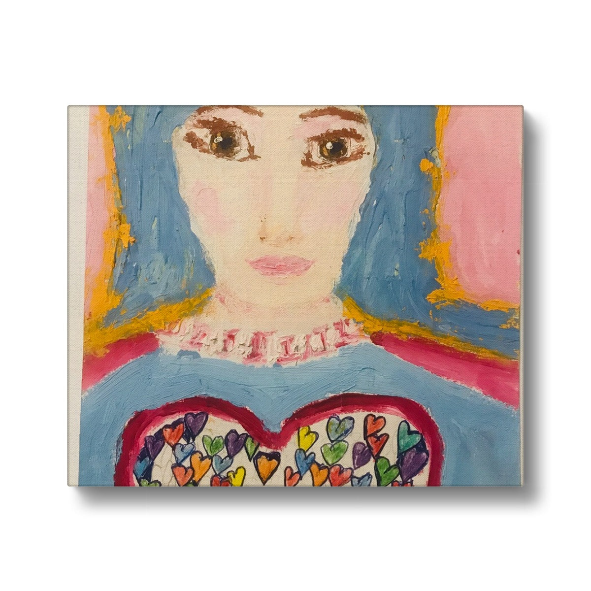 MARY OF SACRED HEART OF LOVE LIFE CANVAS