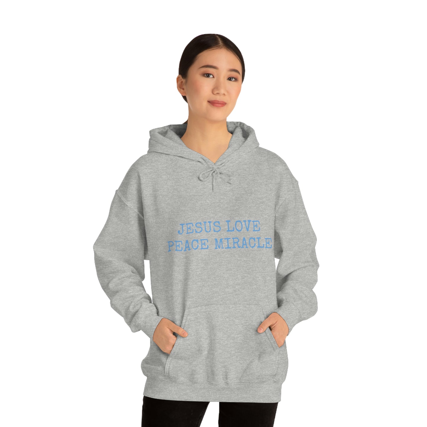 JESUS LOVE PEACE MIRACLE ™ HOODED SWEATSHIRT