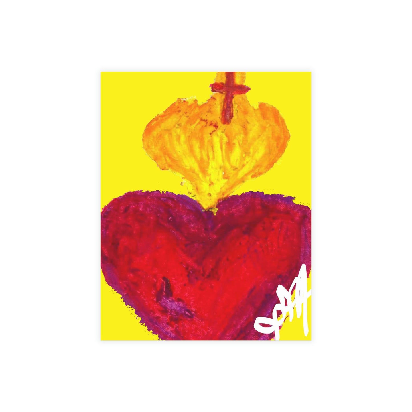 SACRED HEART OF HEAVENLY CARD (Greeting Card Bundles (10, 30, 50 pcs))