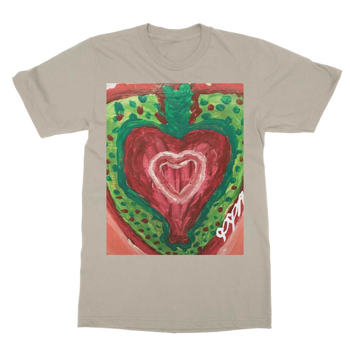 SACRED HEART OF THE SEED OF LIFE SOFTSTYLE T-SHIRT