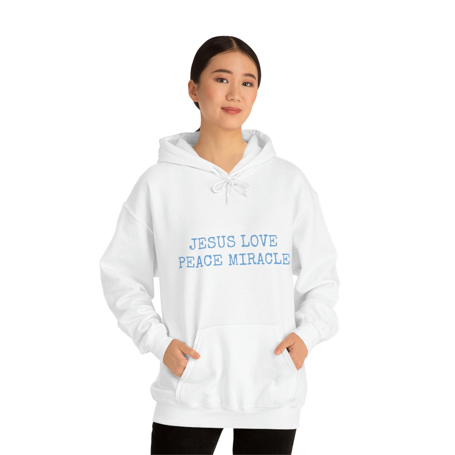 JESUS LOVE PEACE MIRACLE ™ HOODED SWEATSHIRT