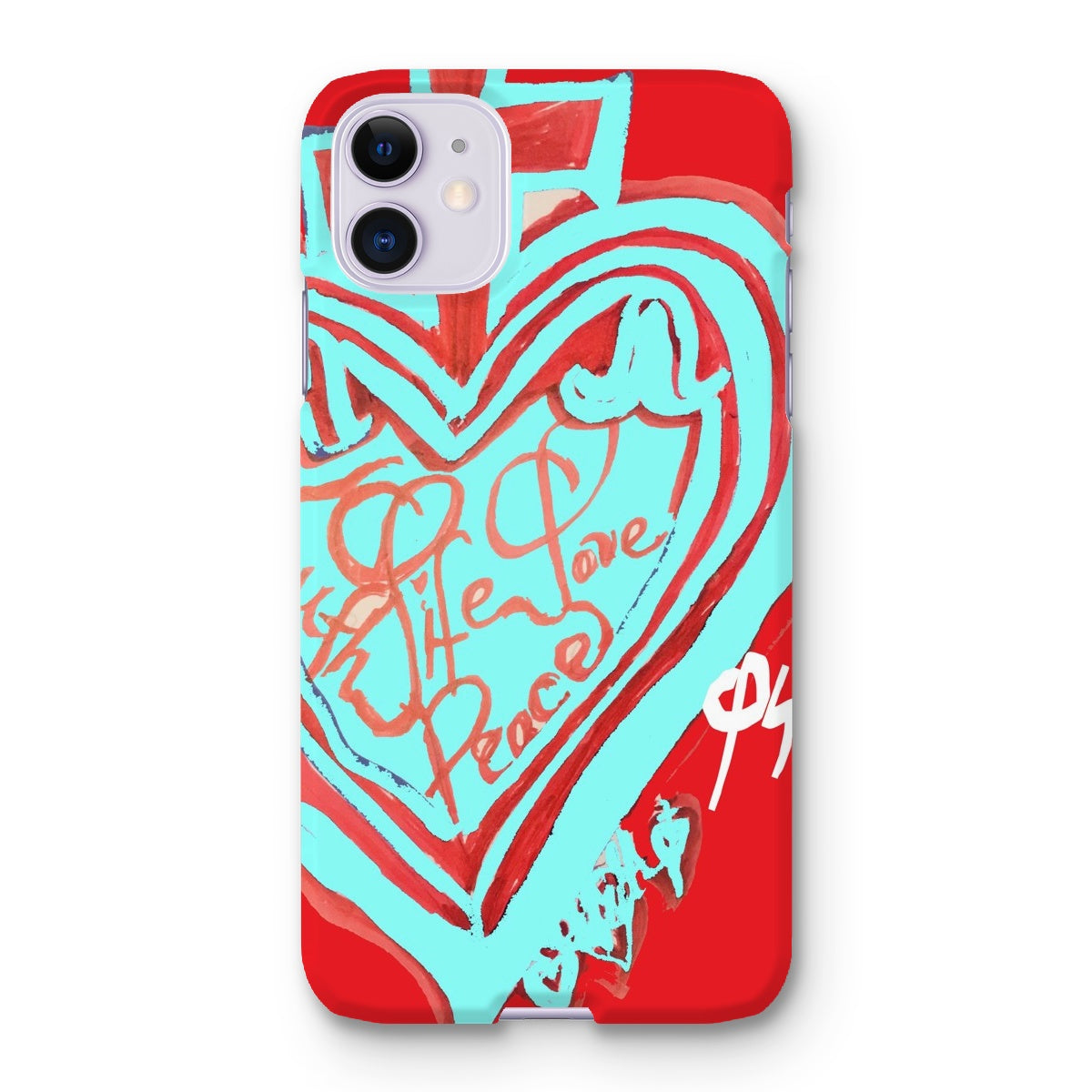 SACRED HEART OF HAPPINESS SNAP PHONE CASE