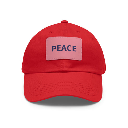 PEACE HAT WITH LEATHER PATCH