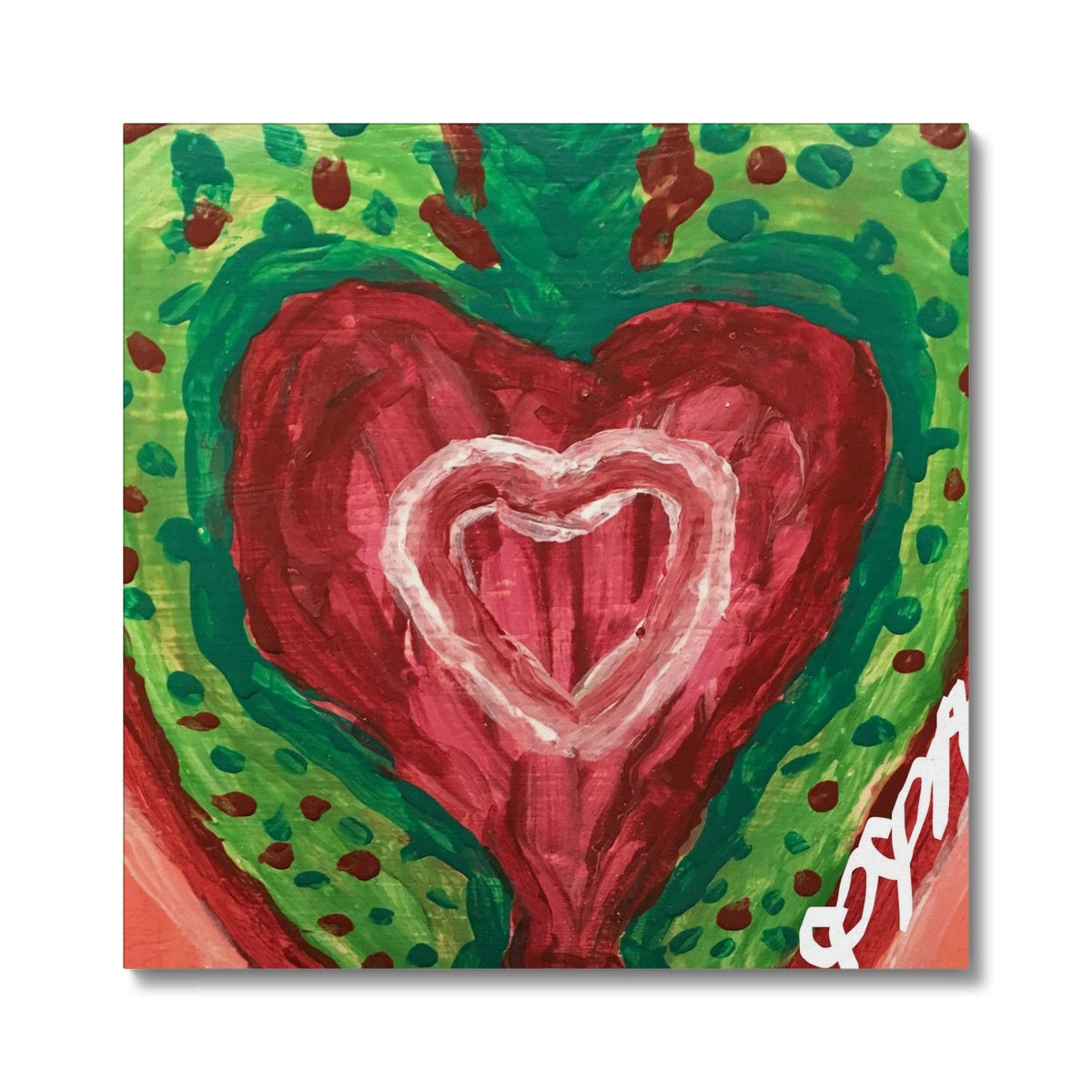 SACRED HEART OF THE SEED OF LIFE CANVAS