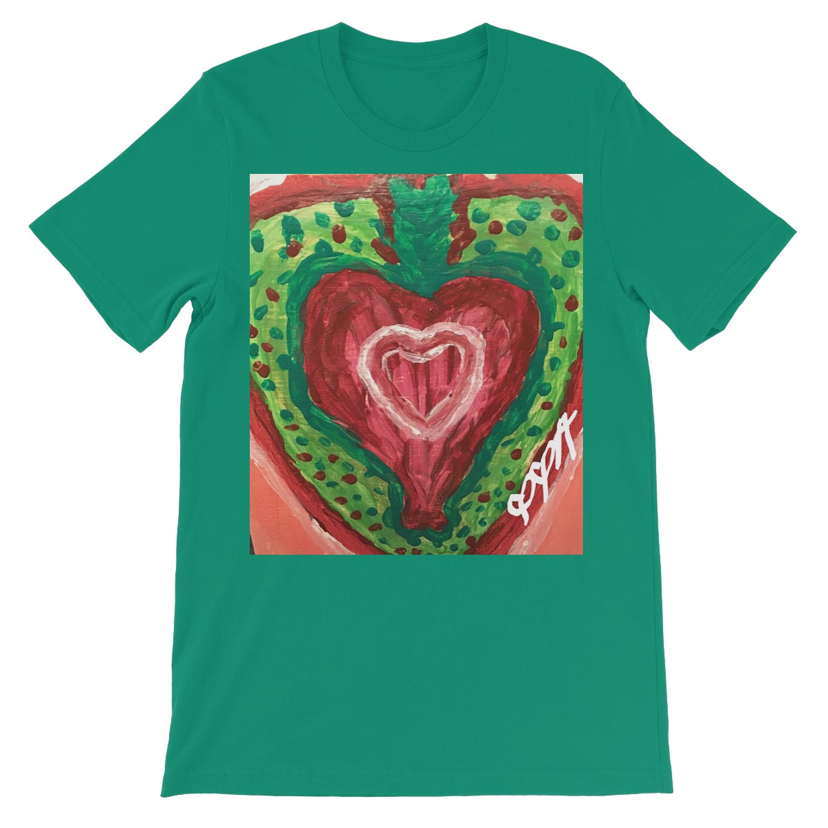 SACRED HEART OF THE SEED OF LIFE UNISEX SHORT SLEEVE T-SHIRT