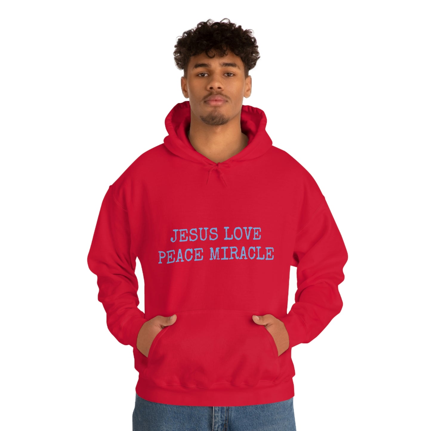 JESUS LOVE PEACE MIRACLE ™ HOODED SWEATSHIRT