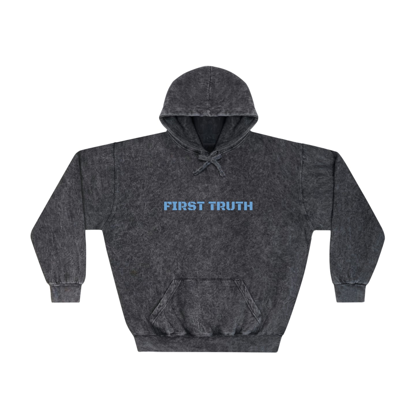 FIRST TRUTH UNISEX MINERAL WASH HOODIE