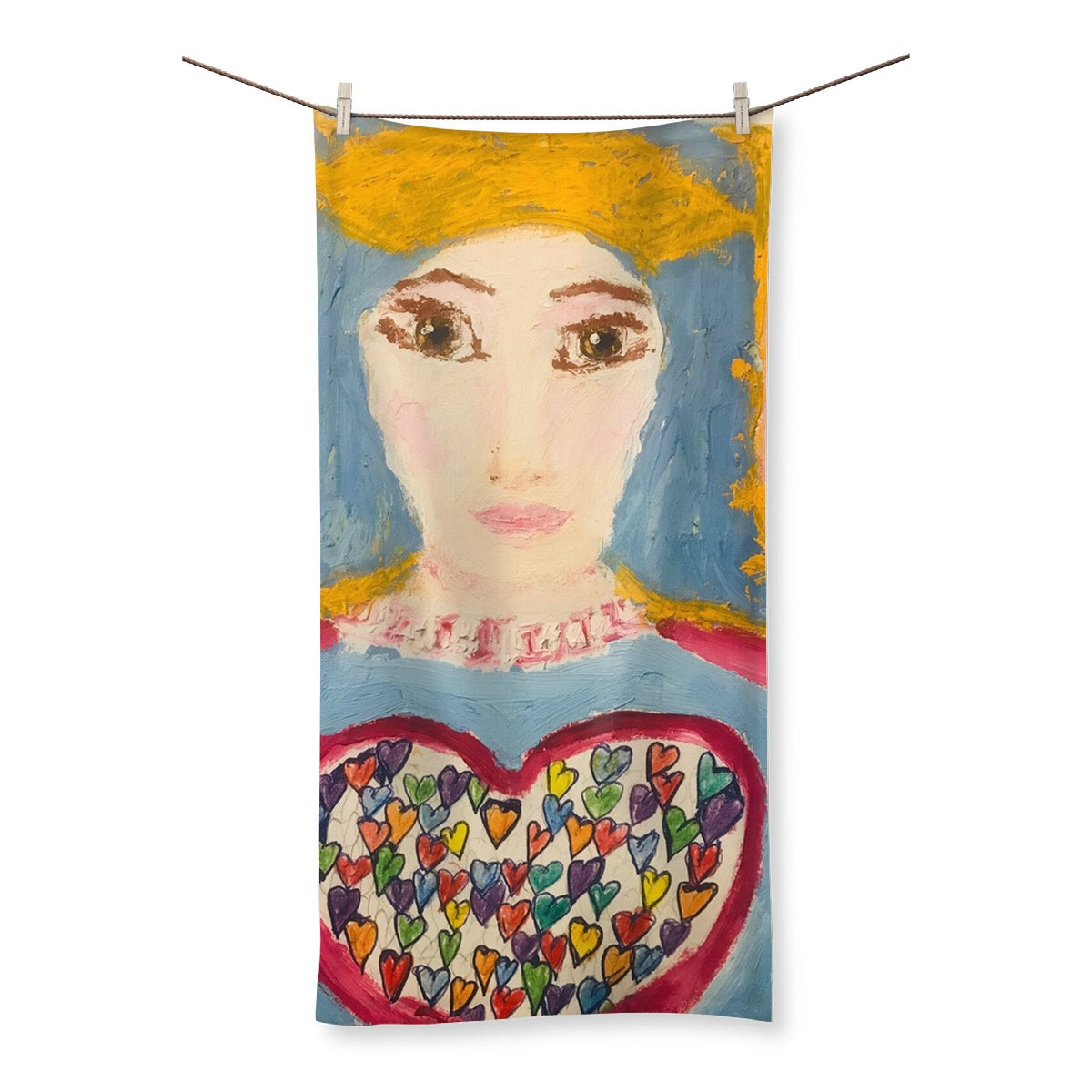 MARY OF SACRED HEART OF LOVE LIFE TOWEL