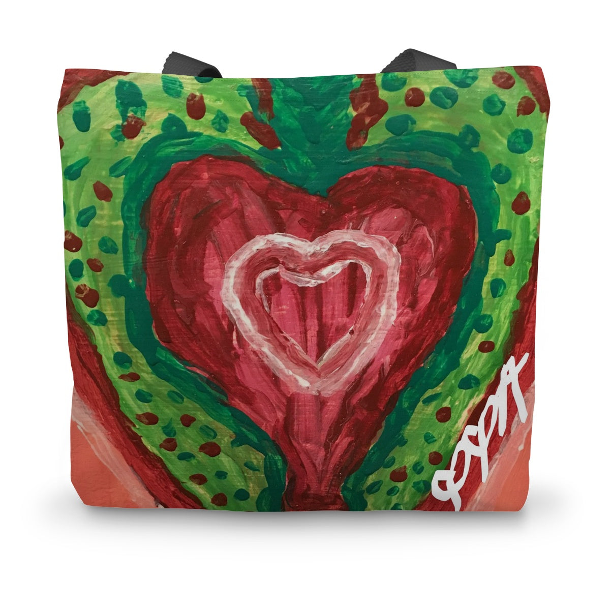 SACRED HEART OF THE SEED OF LIFE CANVAS TOTE BAG