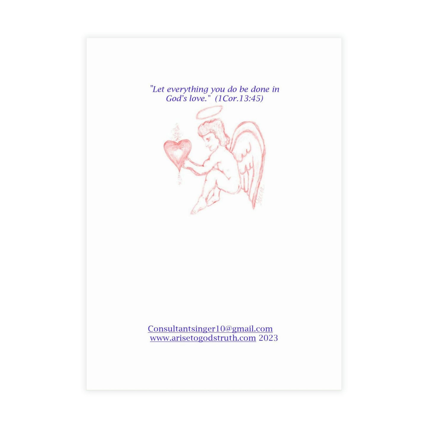 SACRED HEART PURPLE DAY CARDS (Greeting Card Bundles (10, 30, 50 pcs))