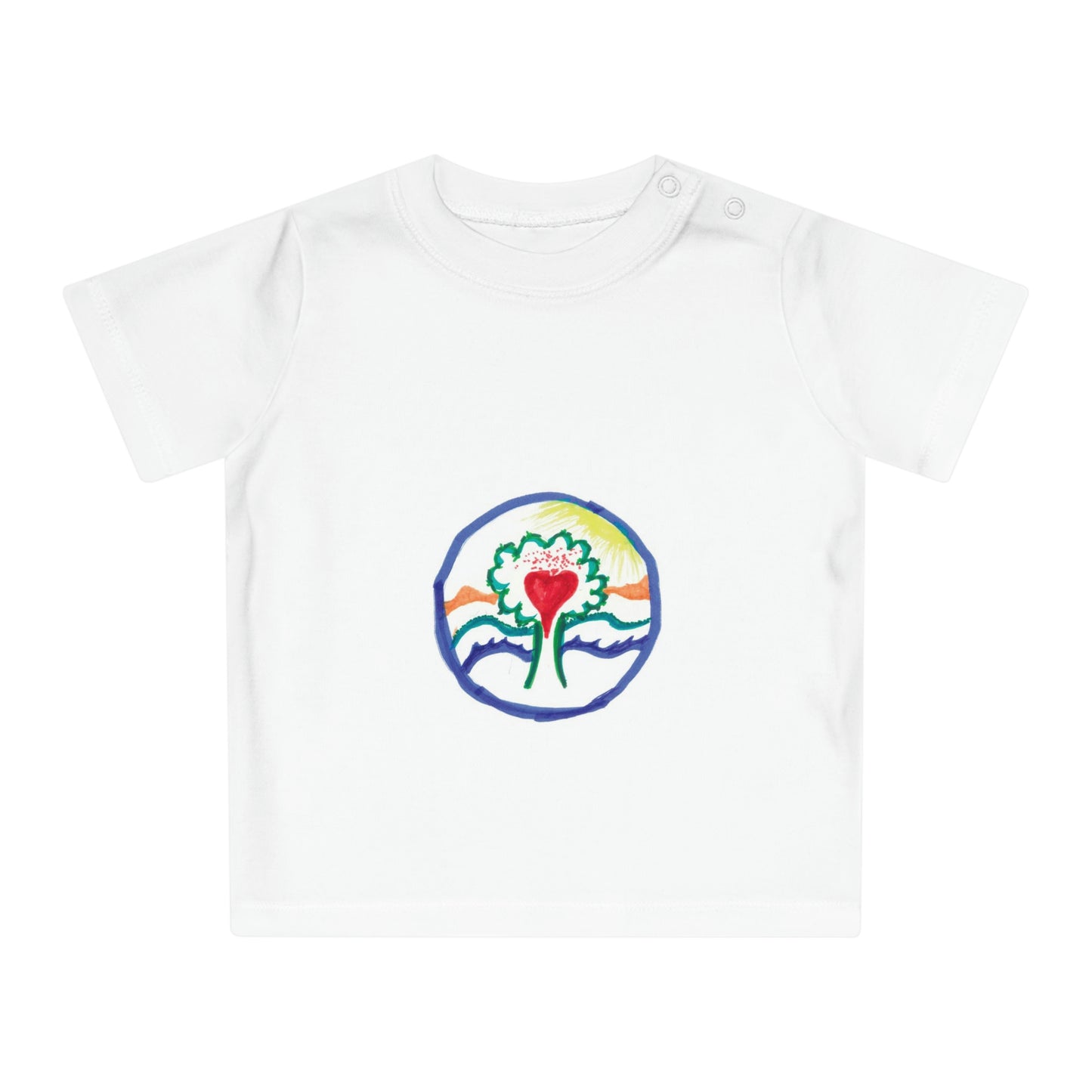 TREE OF LIFE SUNSHINE HEART BABY T-SHIRT