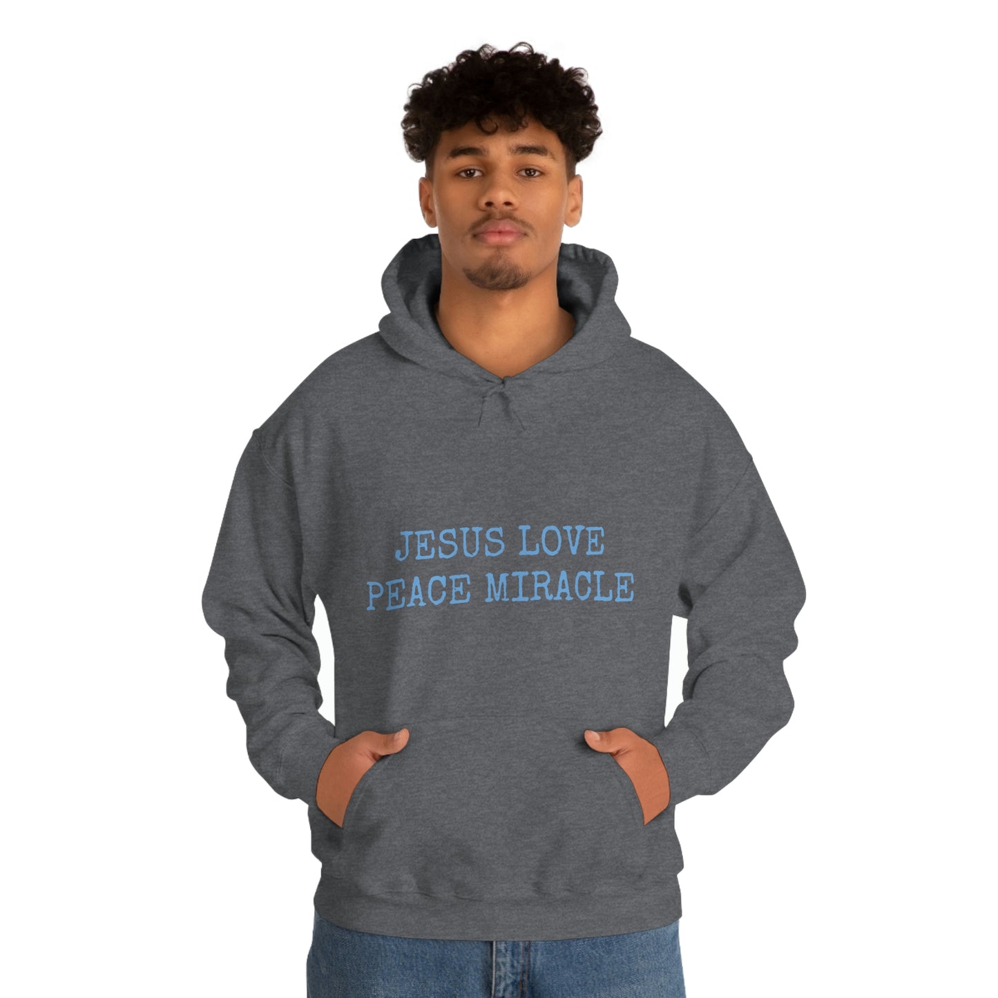 JESUS LOVE PEACE MIRACLE ™ HOODED SWEATSHIRT