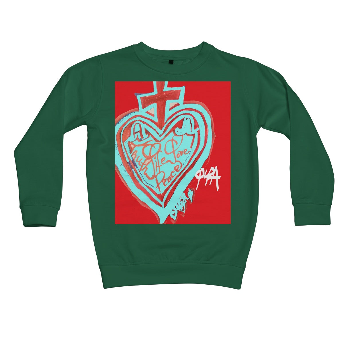 SACRED HEART OF HAPPINESS KIDS SWEATSHIRT