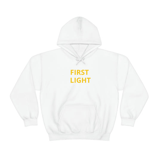 FIRST LIGHT SWEATSHIRT (Unisex Heavy Blend™ Hooded Sweatshirt)