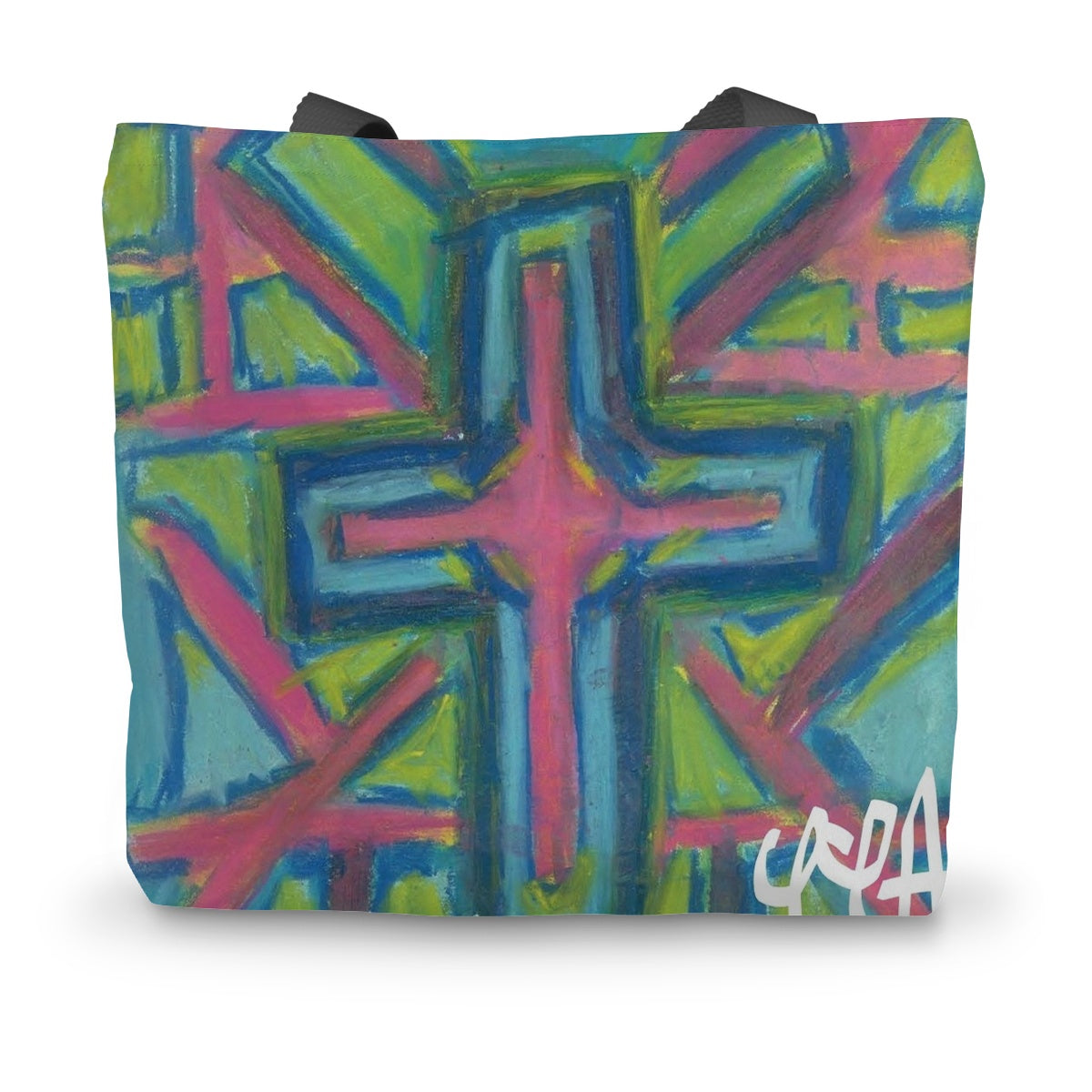 RESURRECTION CROSS LIFE CANVAS TOTE BAG