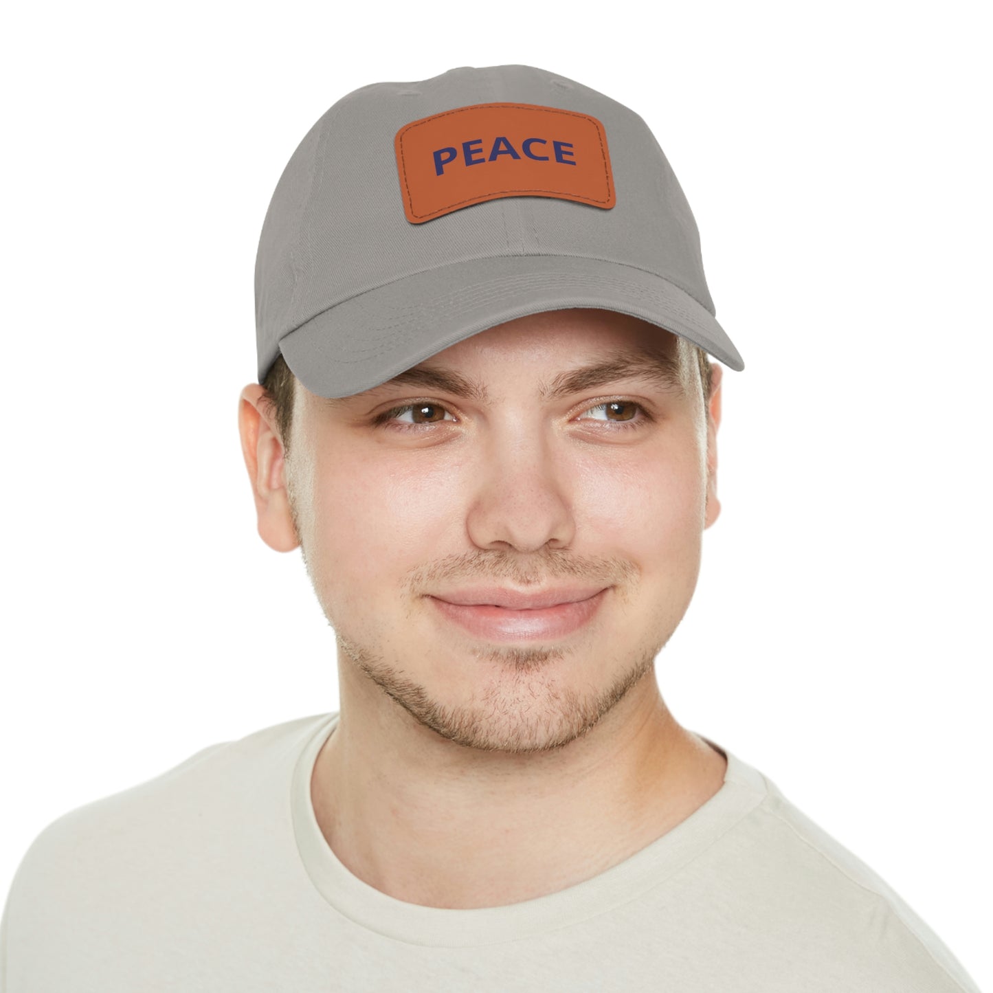 PEACE HAT WITH LEATHER PATCH