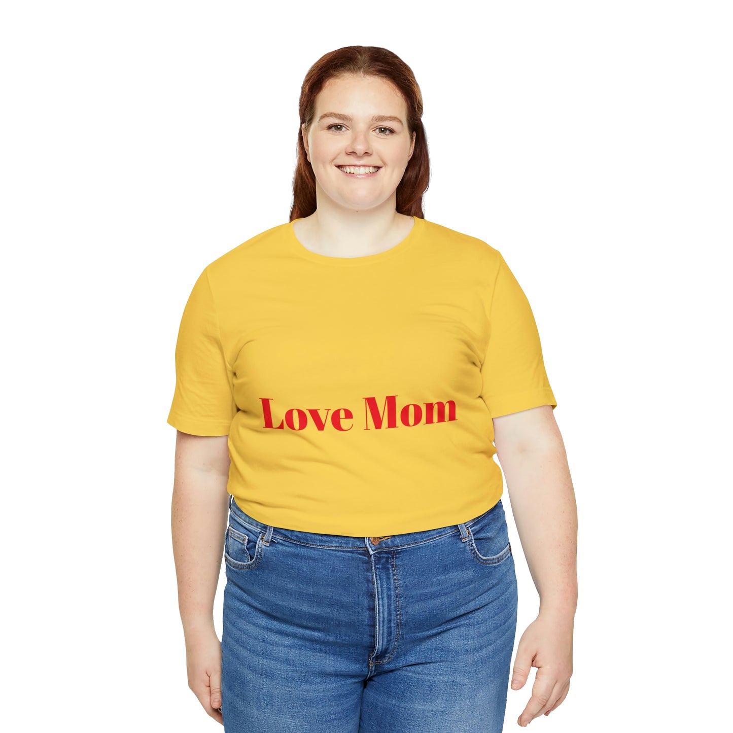 Love Mom Tee (Unisex Jersey Short Sleeve Tee)