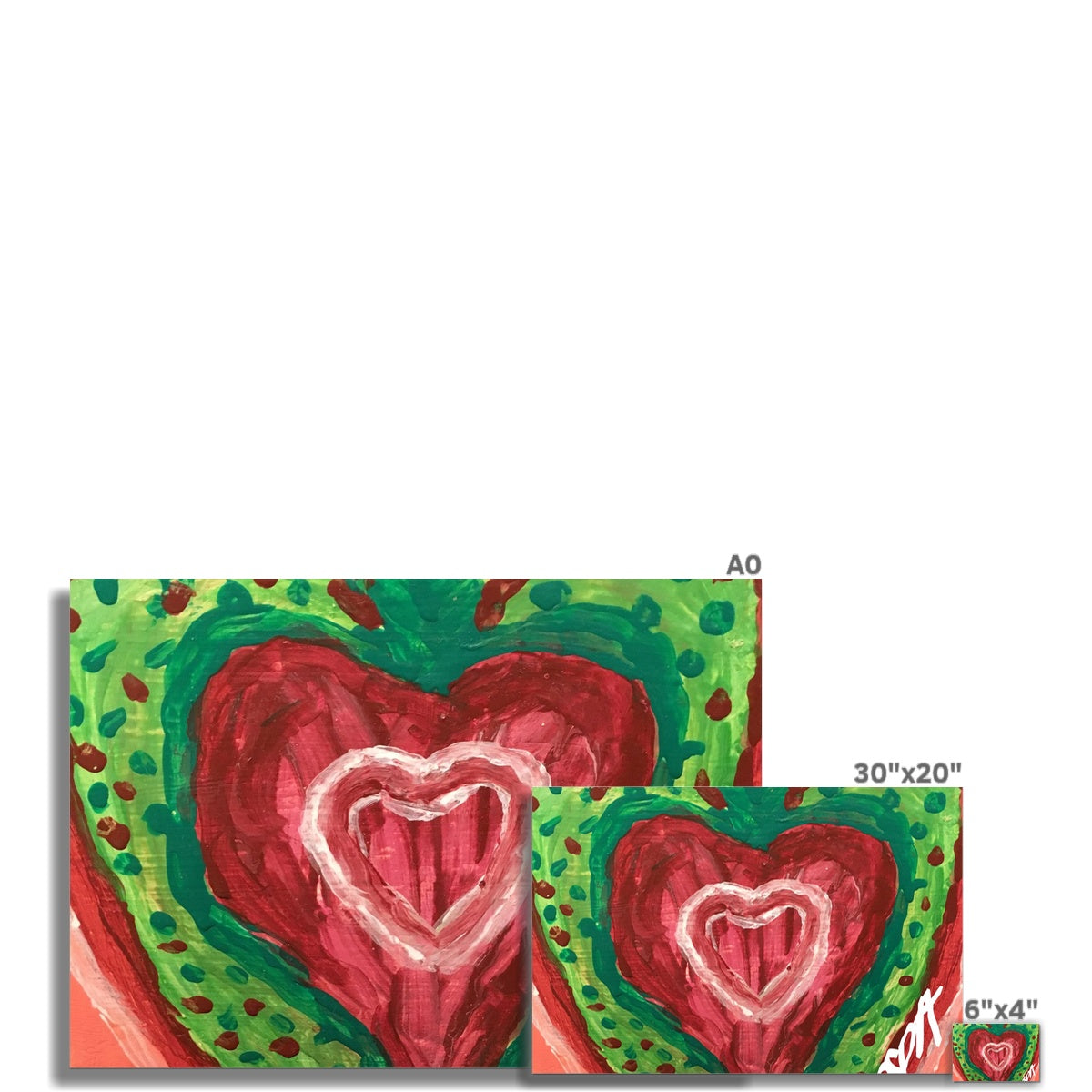 SACRED HEART OF THE SEED OF LIFE ROLLED ECO CANVAS