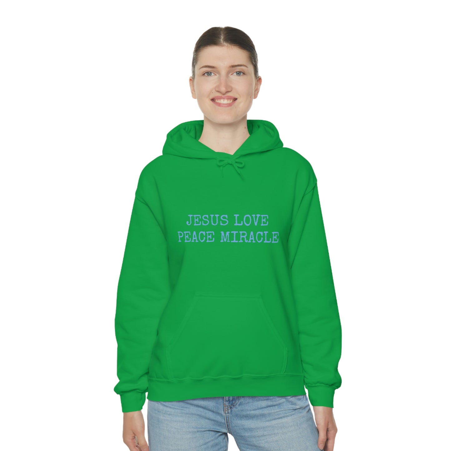 JESUS LOVE PEACE MIRACLE ™ HOODED SWEATSHIRT