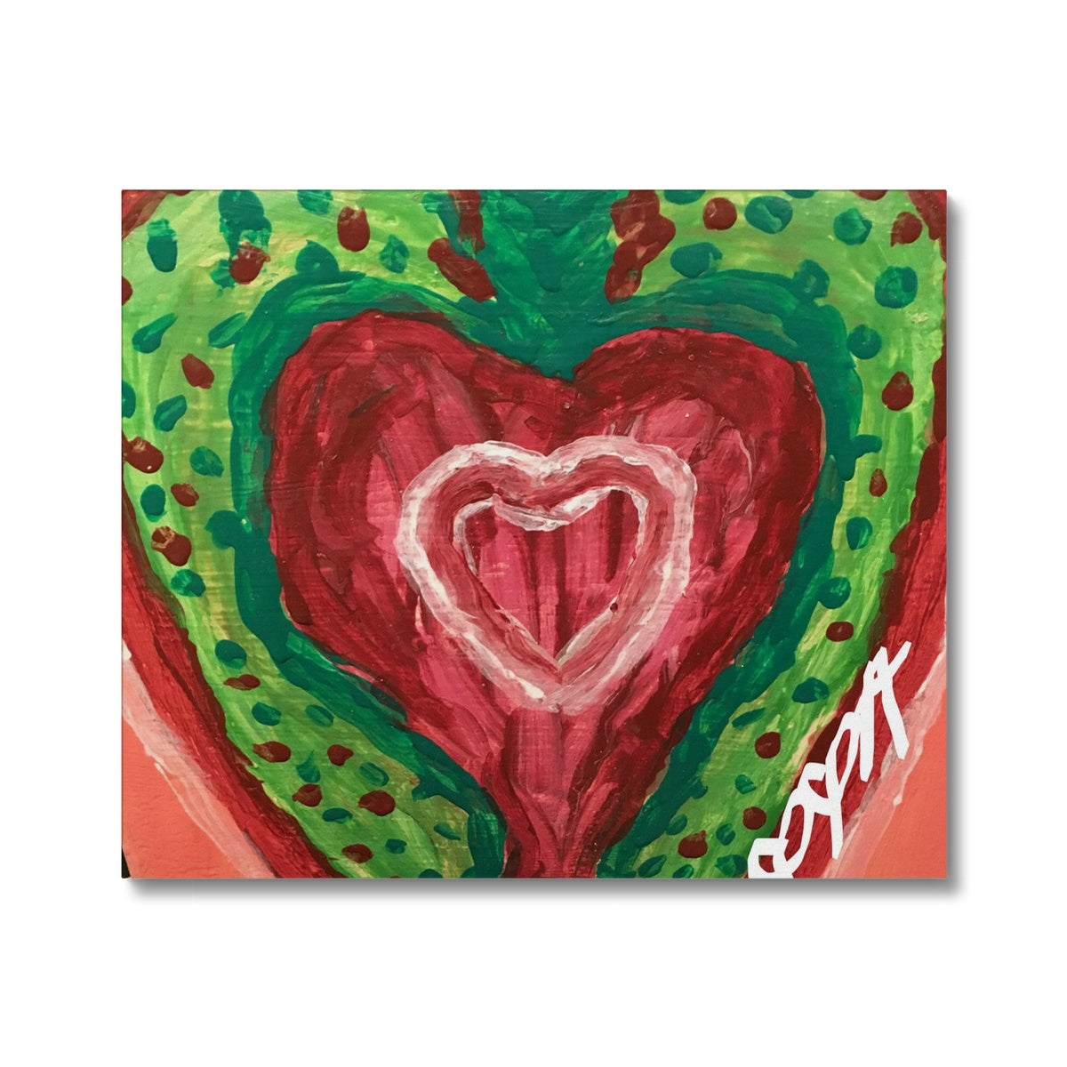 SACRED HEART OF THE SEED OF LIFE CANVAS