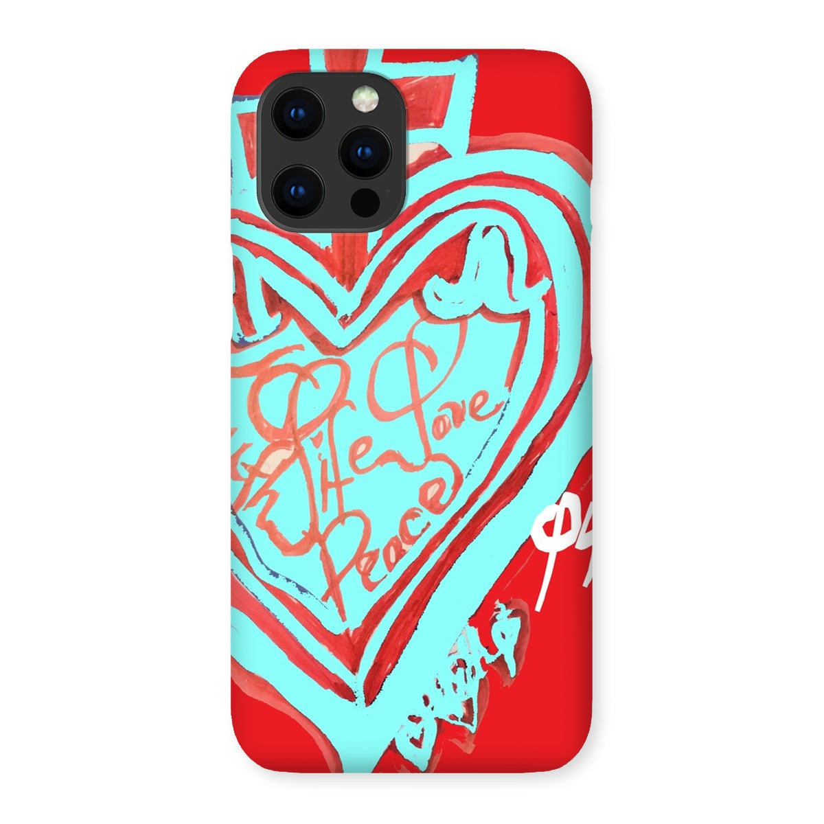 SACRED HEART OF HAPPINESS SNAP PHONE CASE