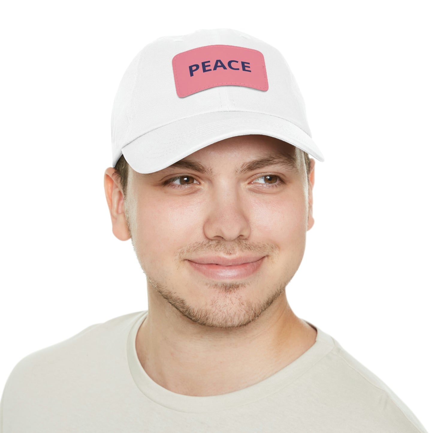 PEACE HAT WITH LEATHER PATCH