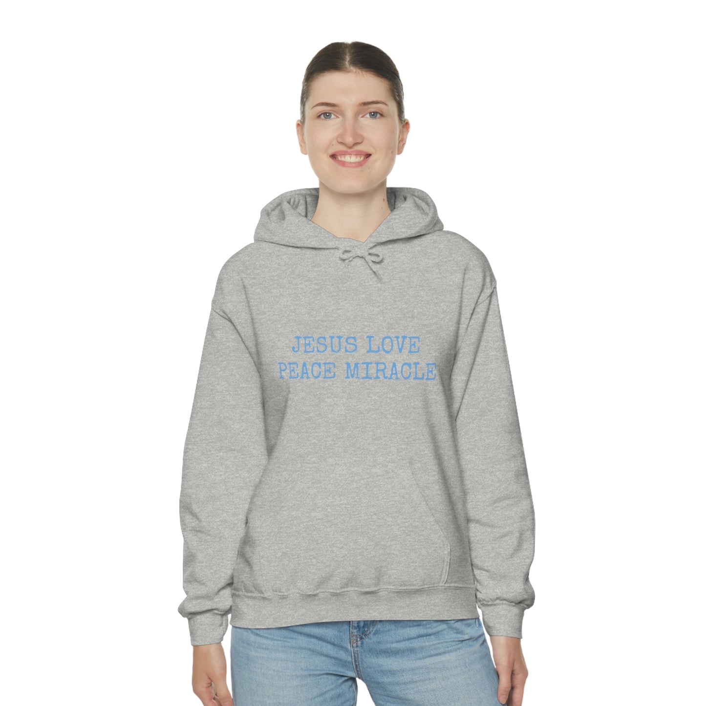 JESUS LOVE PEACE MIRACLE ™ HOODED SWEATSHIRT