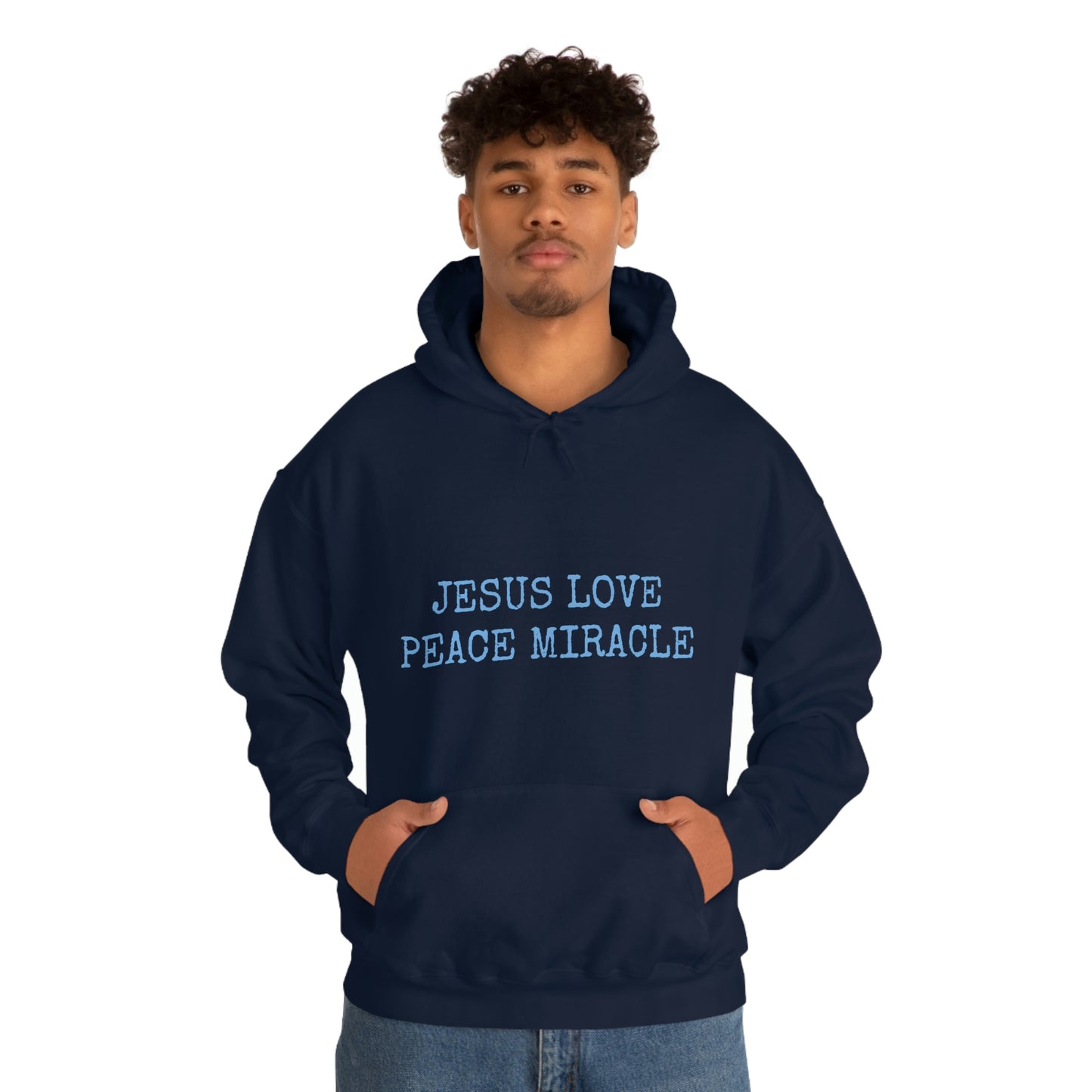 JESUS LOVE PEACE MIRACLE ™ HOODED SWEATSHIRT