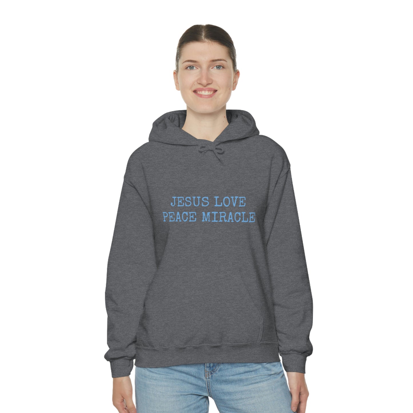 JESUS LOVE PEACE MIRACLE ™ HOODED SWEATSHIRT