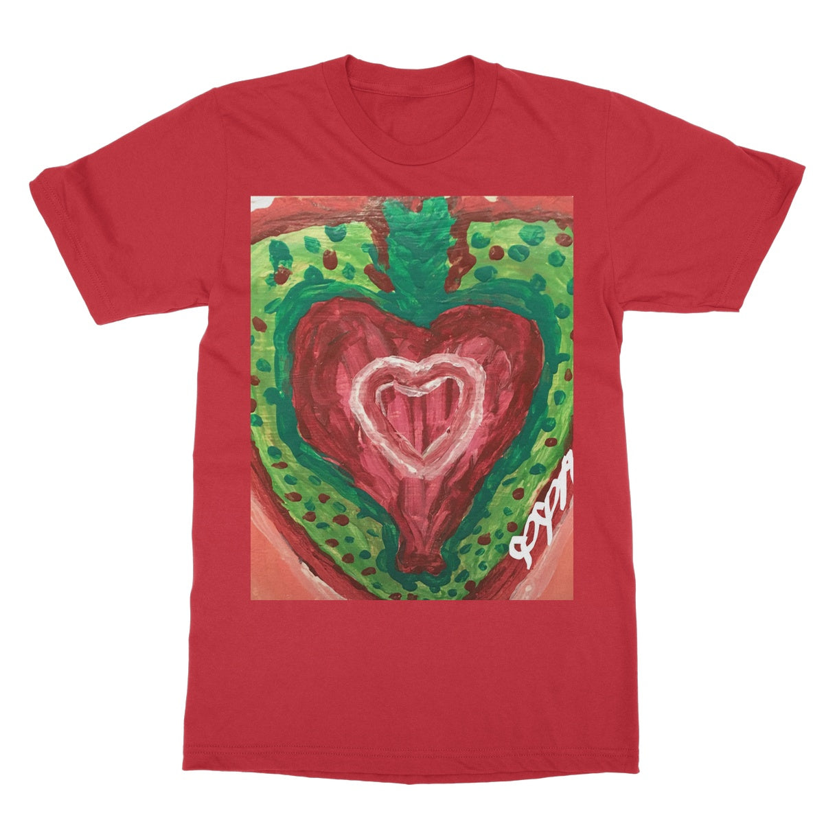 SACRED HEART OF THE SEED OF LIFE SOFTSTYLE T-SHIRT