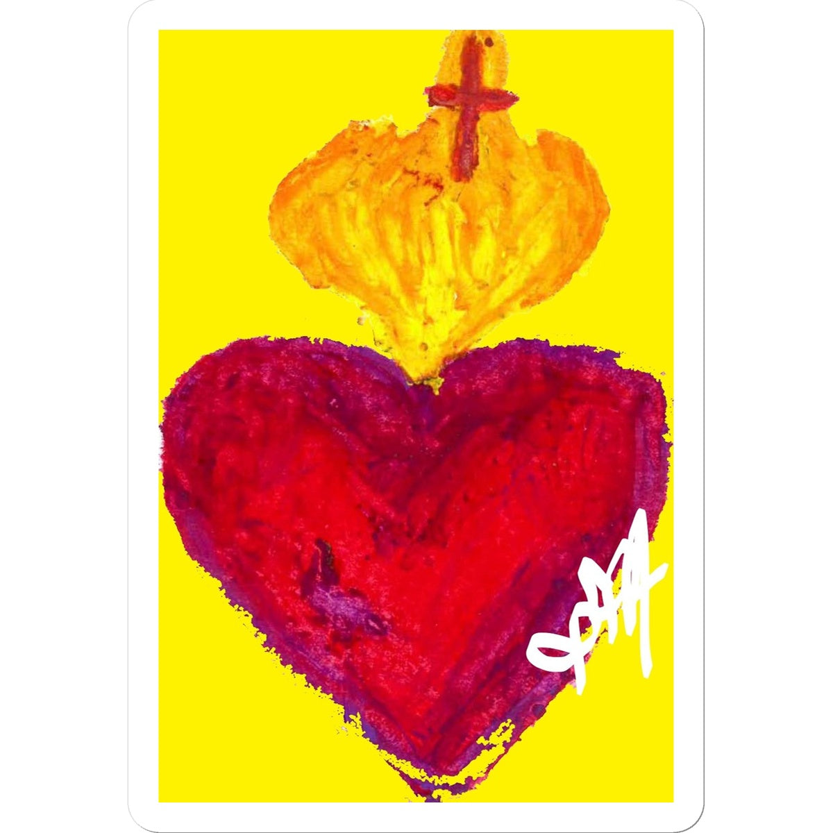 SACRED HEART ETERNAL LOVE STICKER