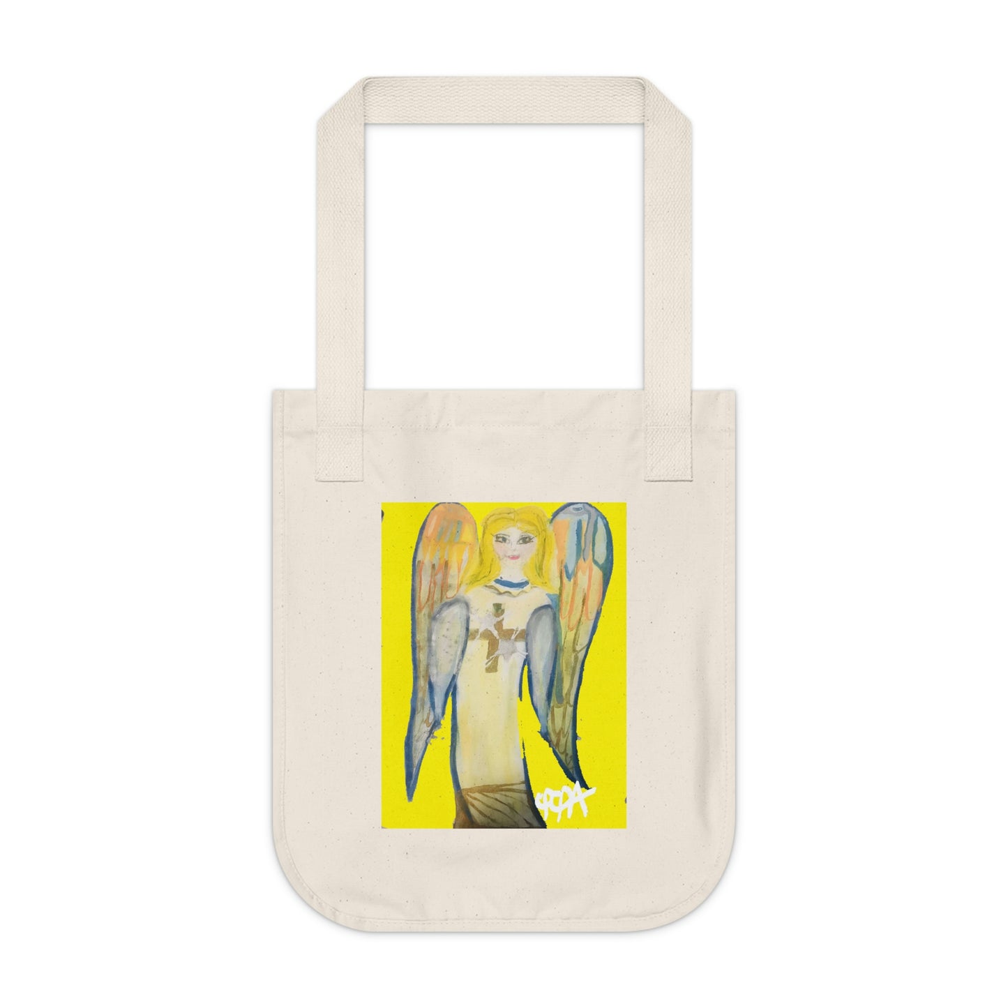 ANGEL OF LIGHT BLUE BAG (Organic Canvas Tote Bag)