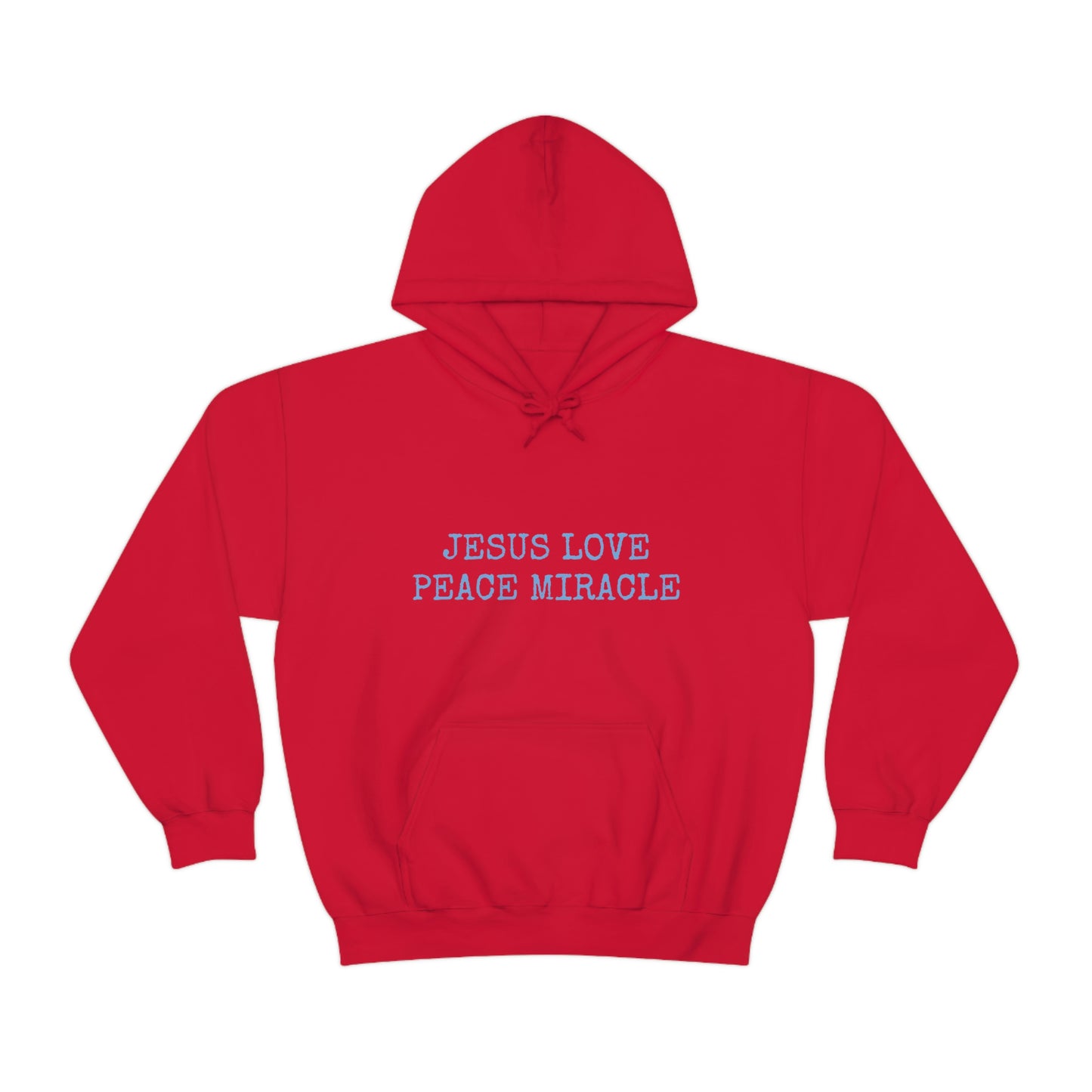 JESUS LOVE PEACE MIRACLE ™ HOODED SWEATSHIRT