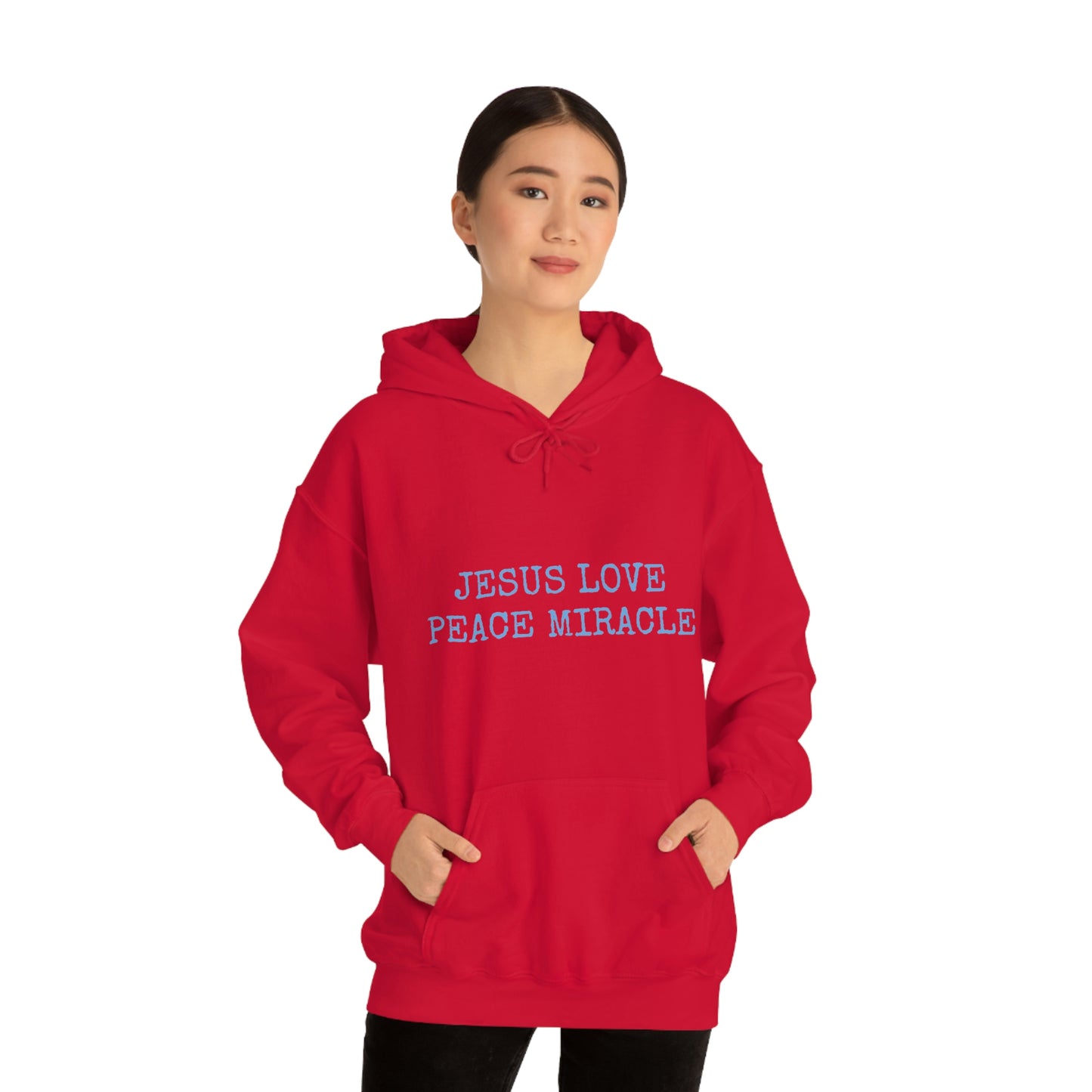 JESUS LOVE PEACE MIRACLE ™ HOODED SWEATSHIRT