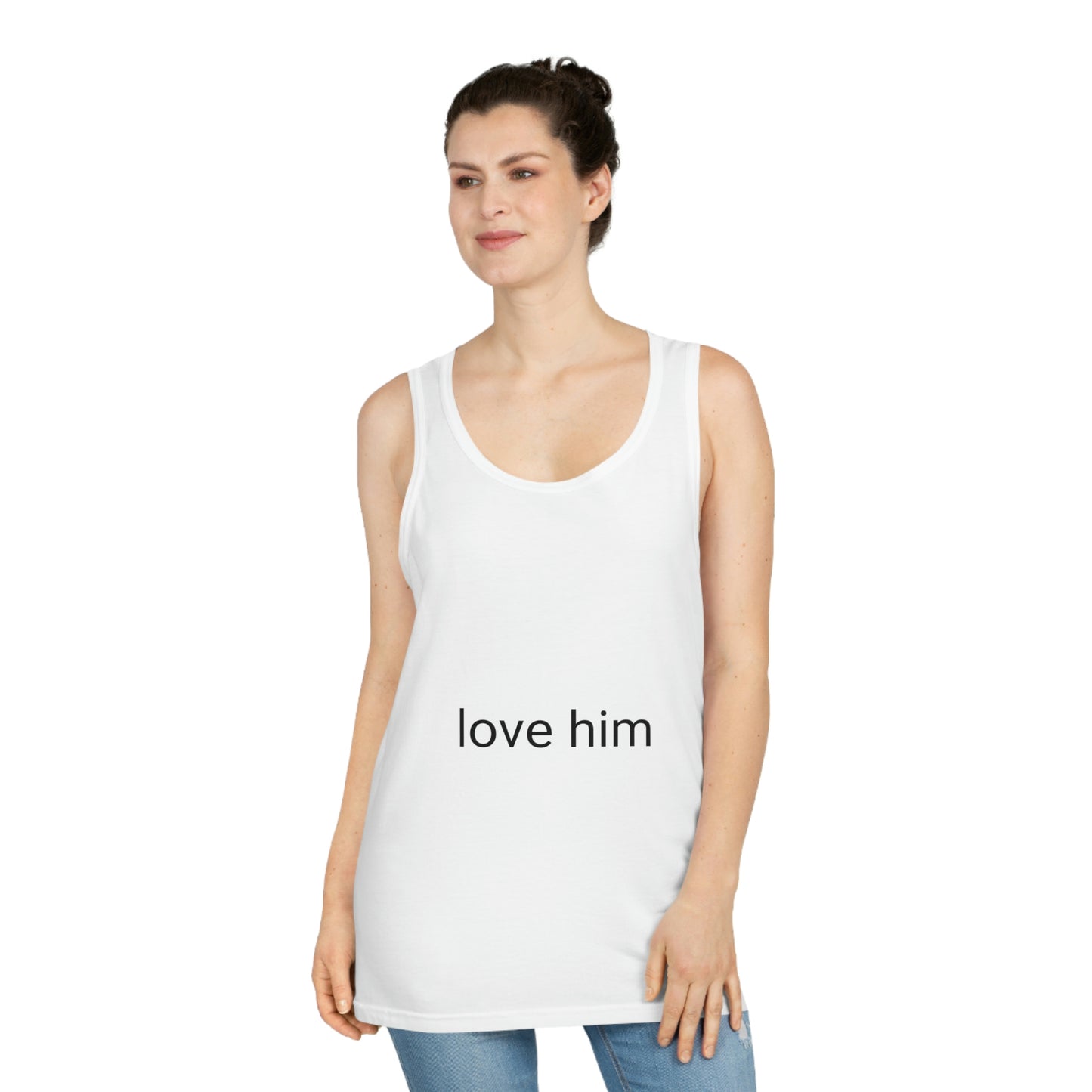 love him tank (Unisex Softstyle™ Tank Top)