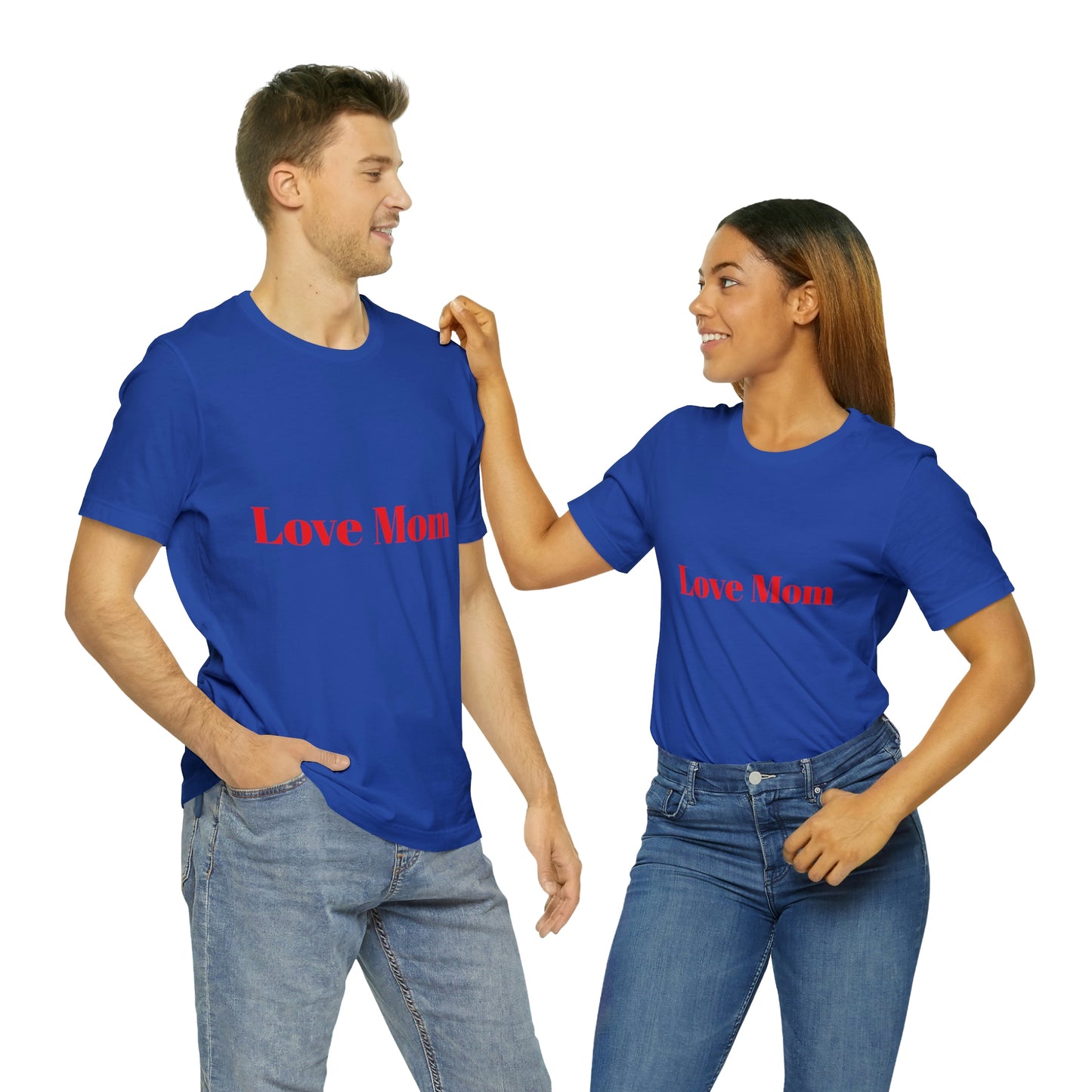 Love Mom Tee (Unisex Jersey Short Sleeve Tee)